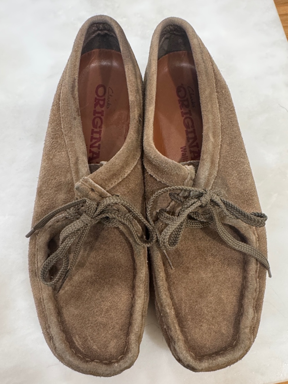 Clarks Originals Wallabee Maple Suede Lace Up Moccasin Loafers- 8.5